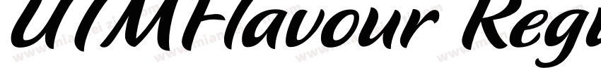 UTMFlavour Regular字体转换